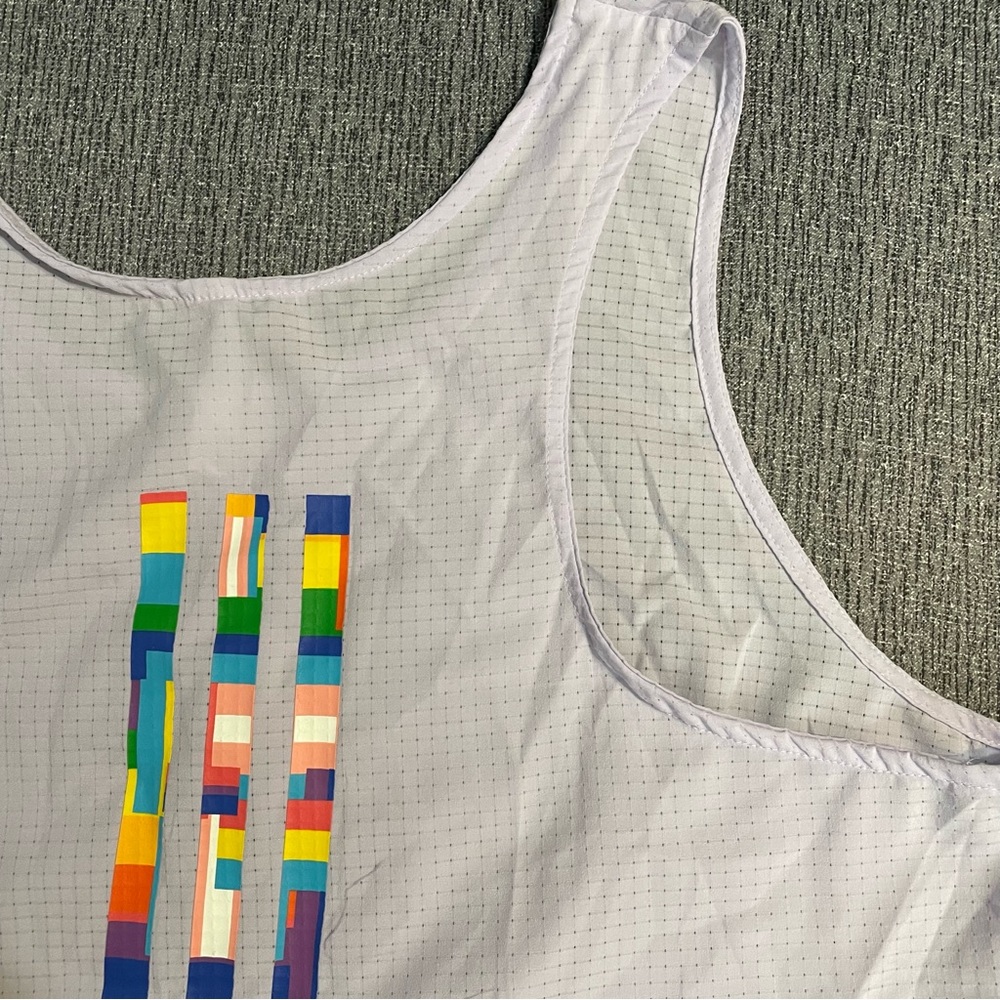 Adidas Women’s Pride Tech Crop Tank Top - Picture 10 of 16